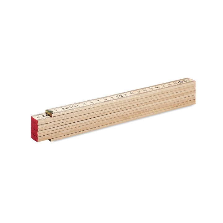 Règle de charpentier en bois 2m