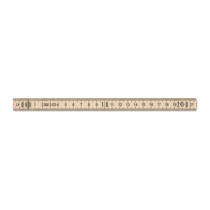 Règle de charpentier en bois 2m