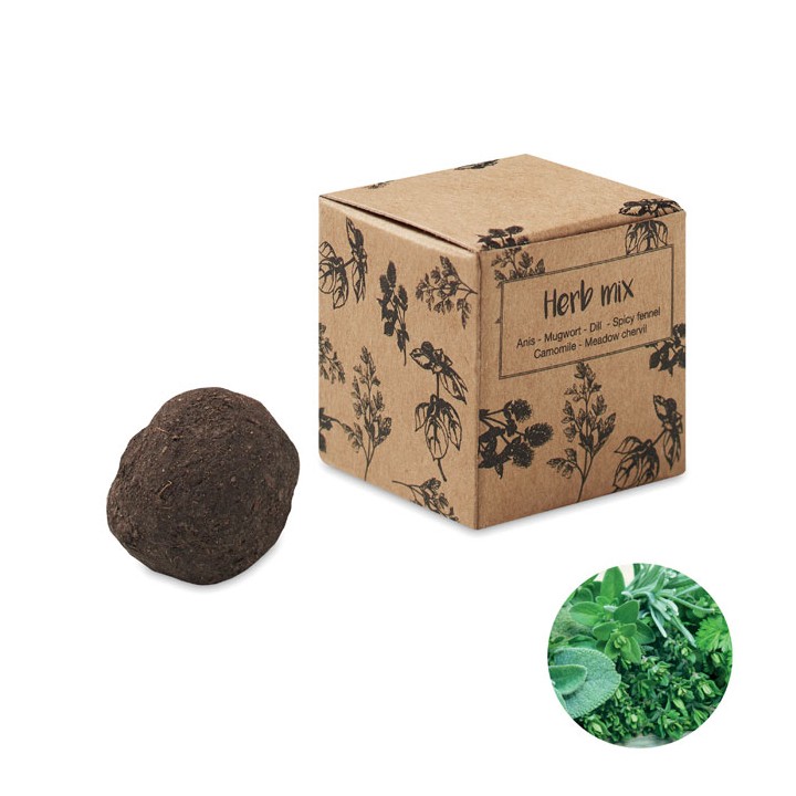 Bombe de graines d'herbes