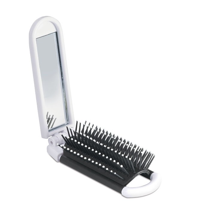 Brosse pliable avec miroir