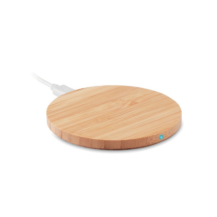 Chargeur sans fil en bambou 15W
