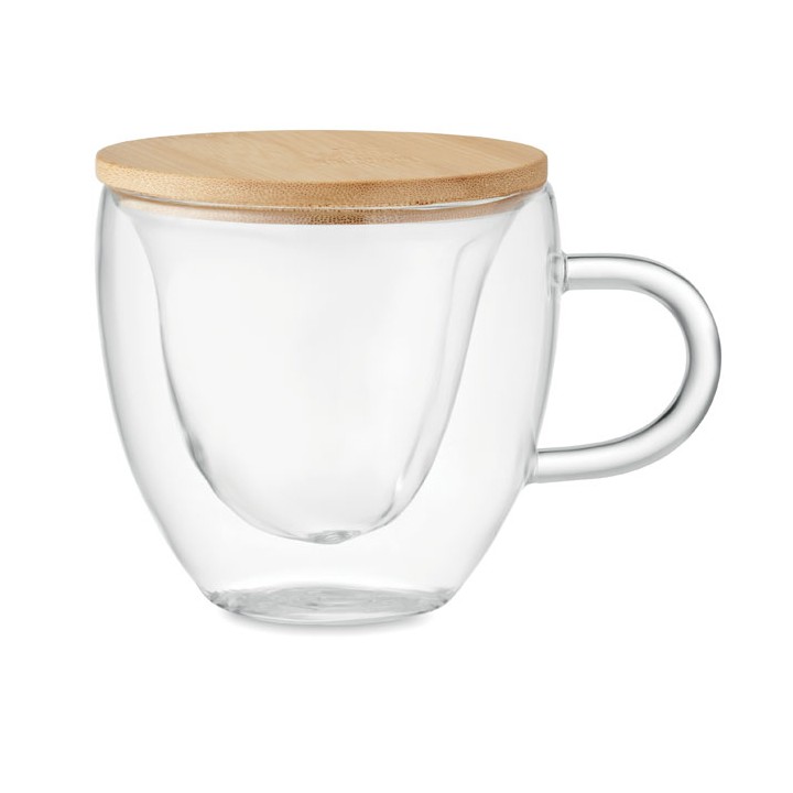 Tasse borosilicaté double paroi