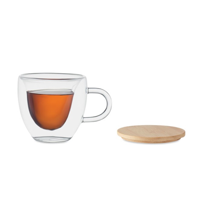 Tasse borosilicaté double paroi