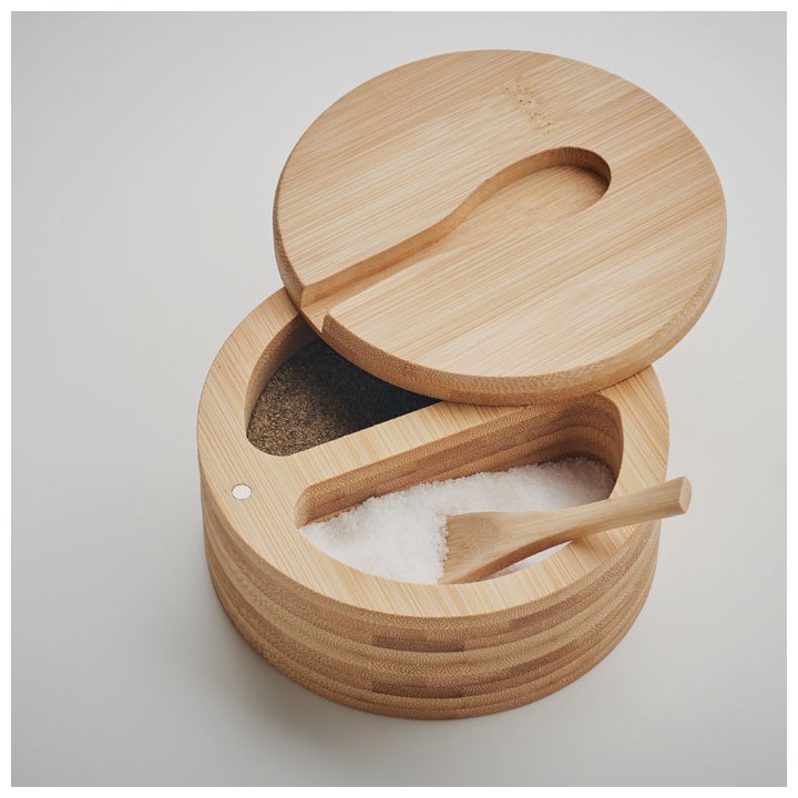 Boîte à sel et poivre bambou