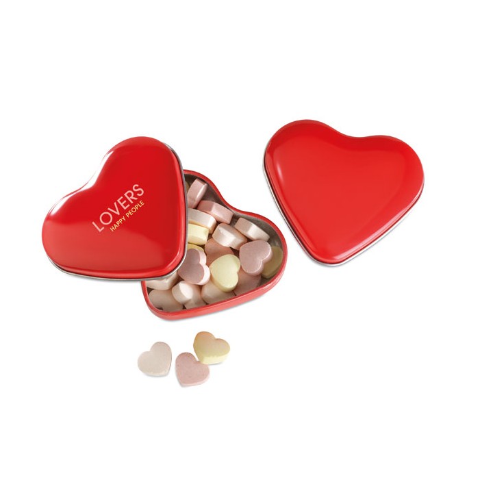 Boîte coeur avec bonbons
