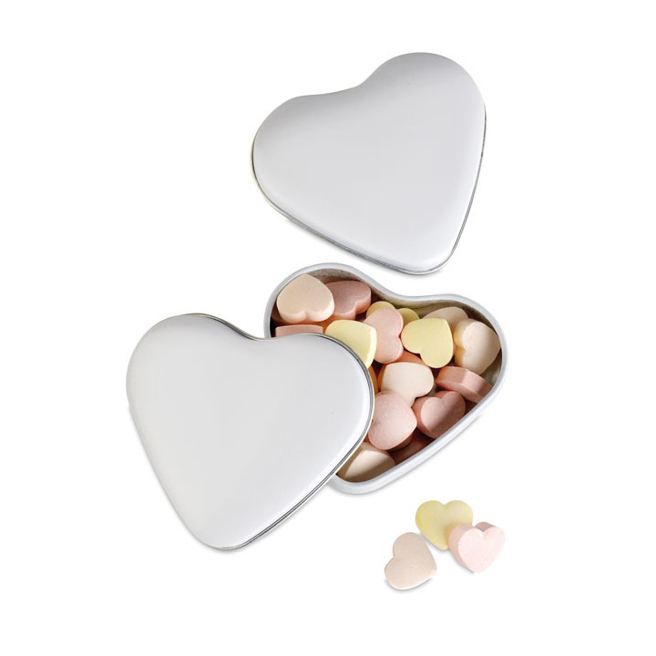Boîte coeur avec bonbons