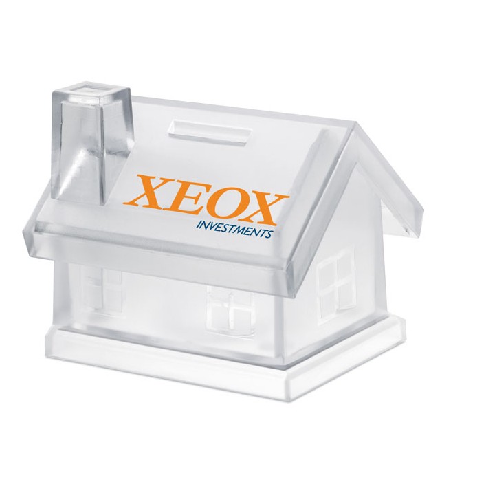 Tirelire maison plastique