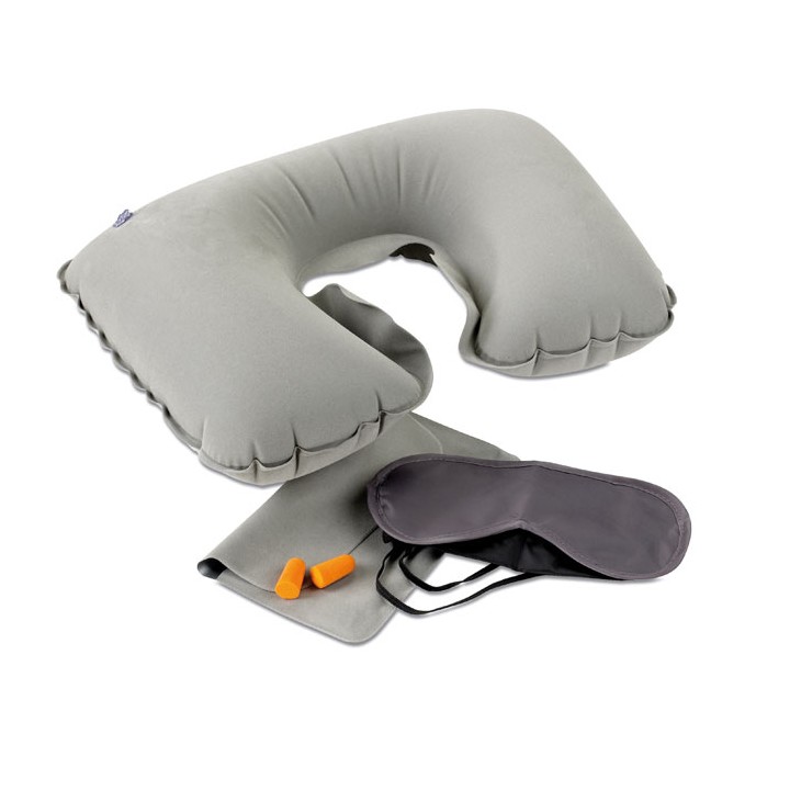 Set oreiller, masque, bouchons