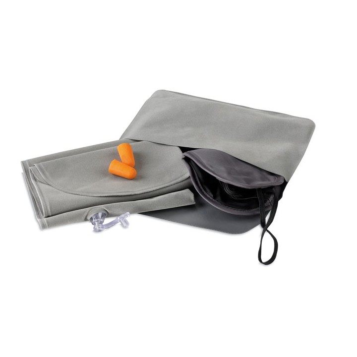 Set oreiller, masque, bouchons