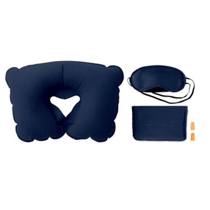 Set oreiller, masque, bouchons