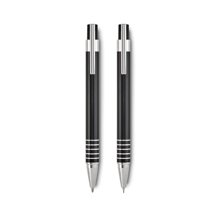Set stylo bille étui métal