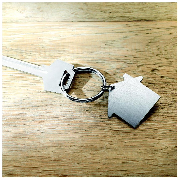 Porte clés métal maison