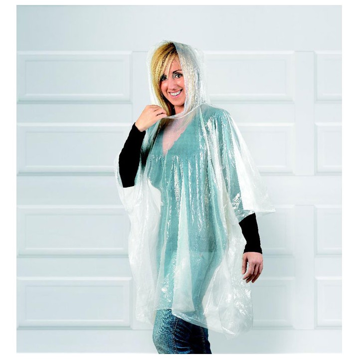 Poncho dans un emballage rond