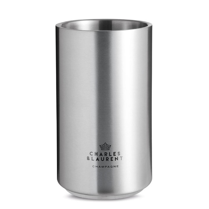 Seau à champagne en acier inox