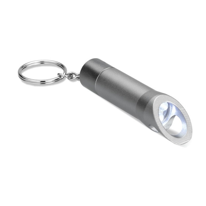 Lampe torche porte-clés en mét