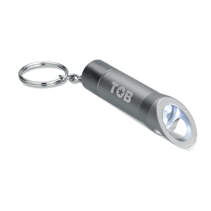 Lampe torche porte-clés en mét
