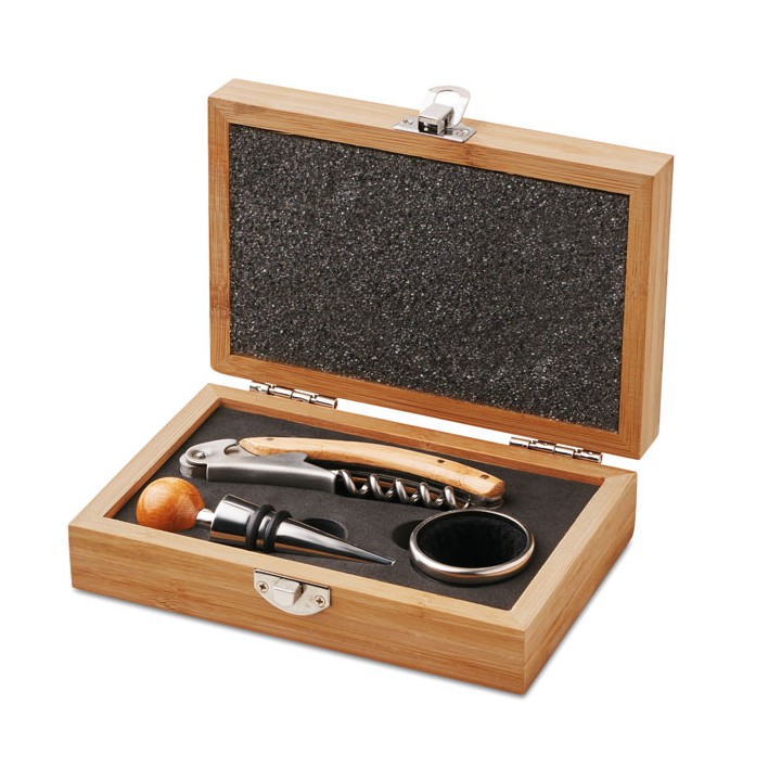 Coffret de sommelier en bambou