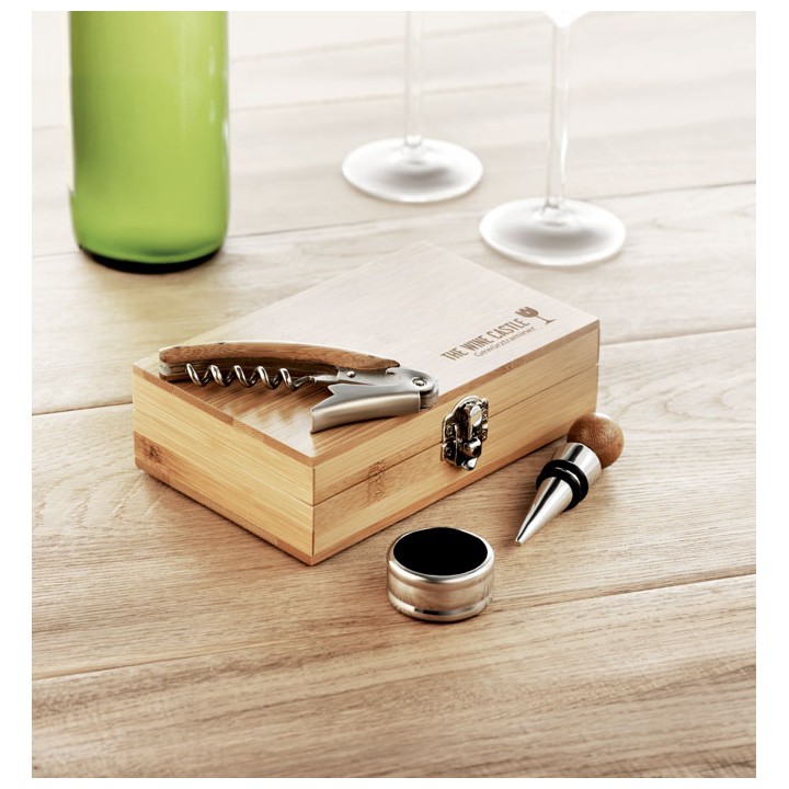 Coffret de sommelier en bambou