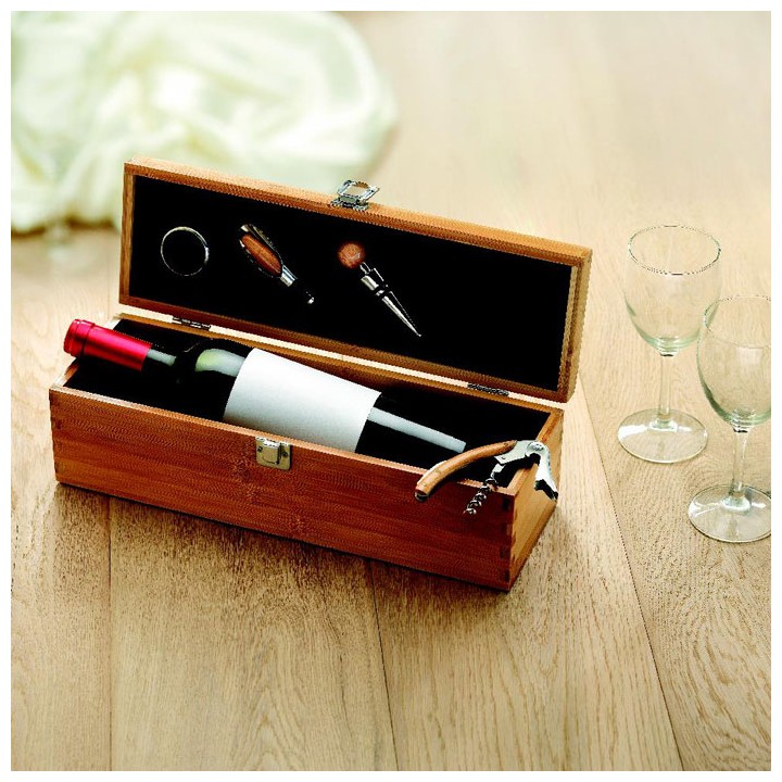 Set à vin en bambou