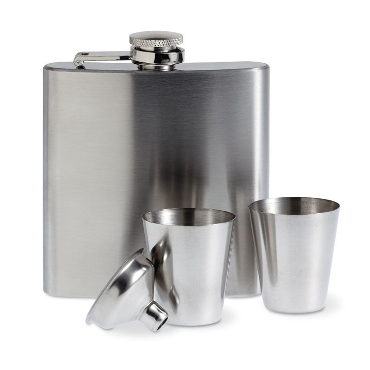 Flacon de poche avec gobelets