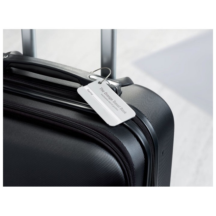 Etiquette à bagages.