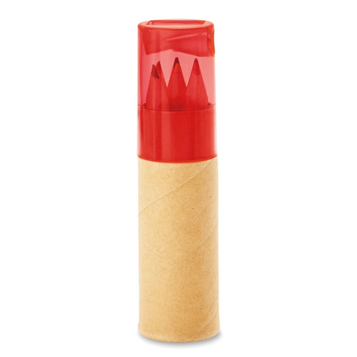 Tube de 6 crayons de couleur