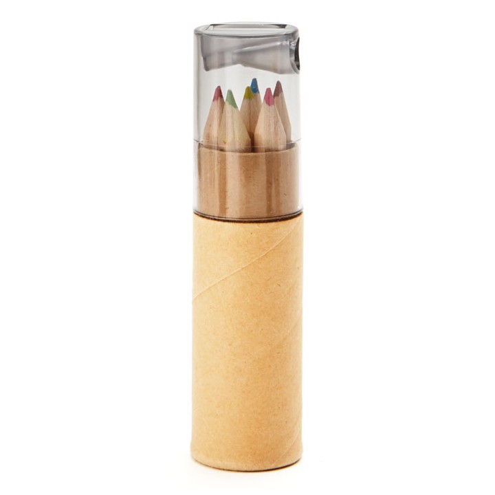 Tube de 6 crayons de couleur
