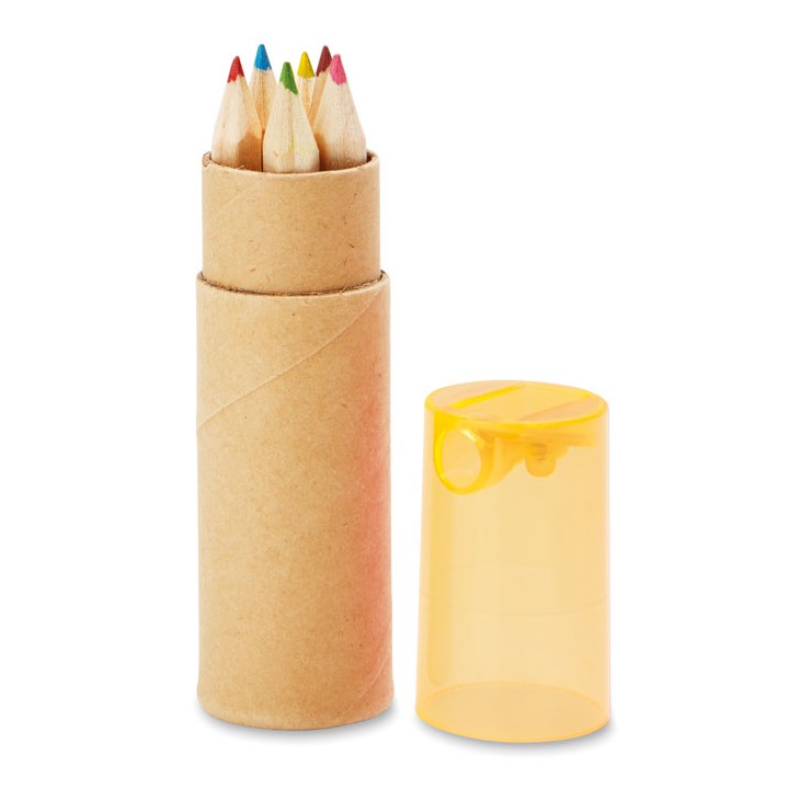 Tube de 6 crayons de couleur