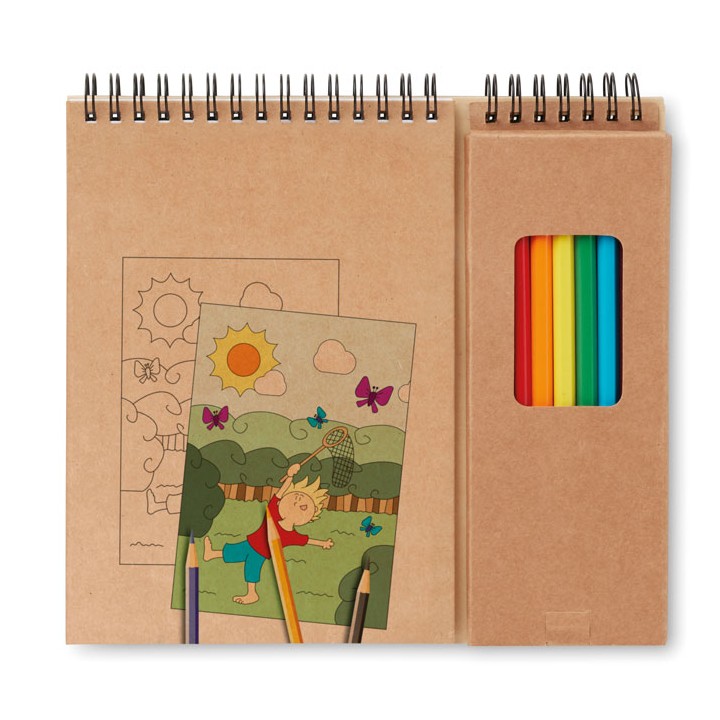 Set de coloriage avec bloc