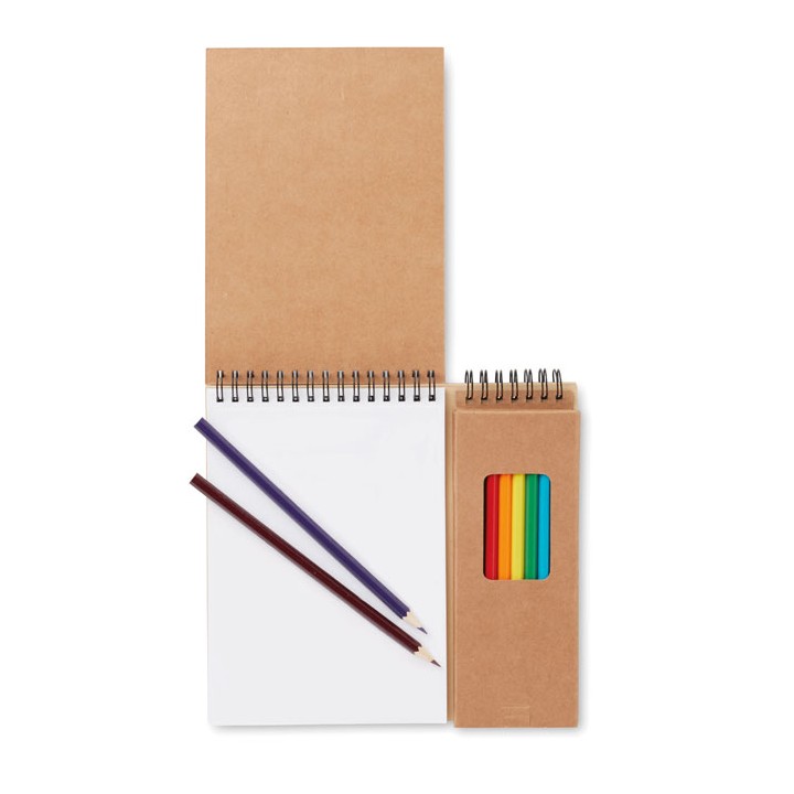 Set de coloriage avec bloc