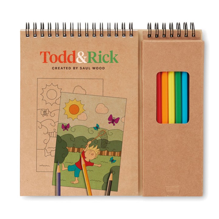 Set de coloriage avec bloc