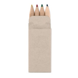 4 coloured pencils