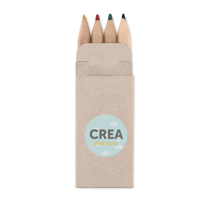 4 coloured pencils