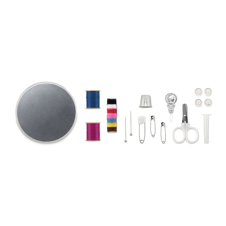 Set de couture boîte ronde