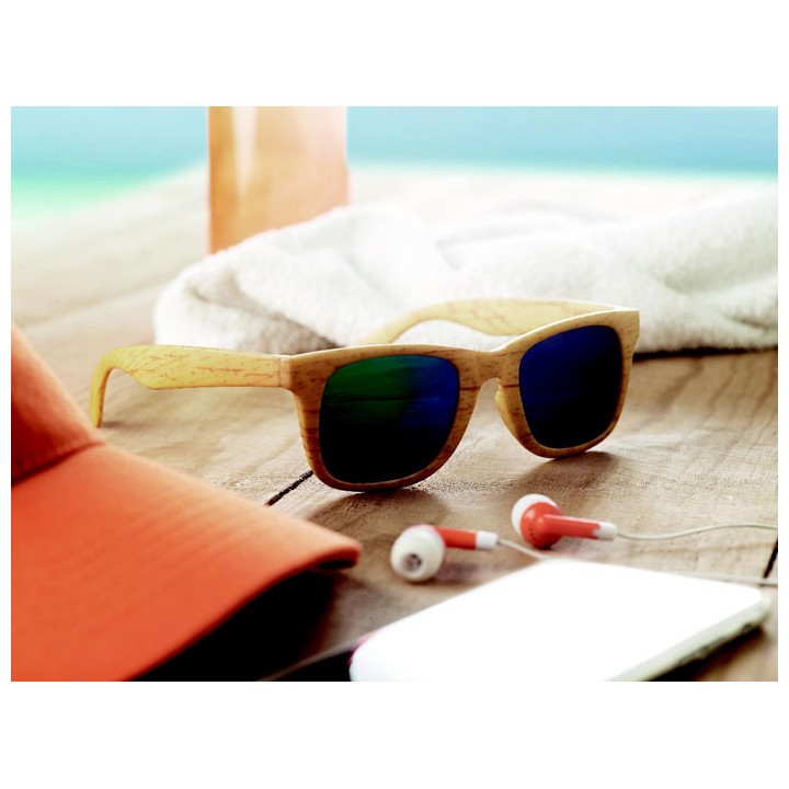 Lunettes monture effet bois