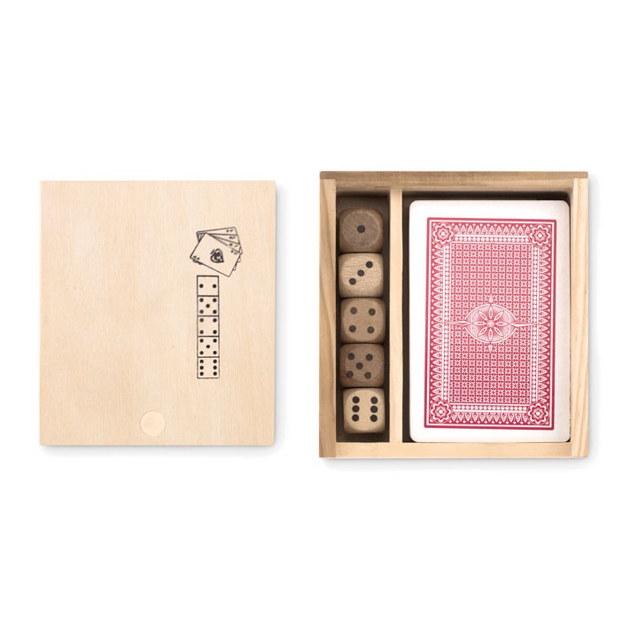 Cartes à jouer et 5 Dés