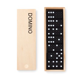 Jeu de domino dans une boite