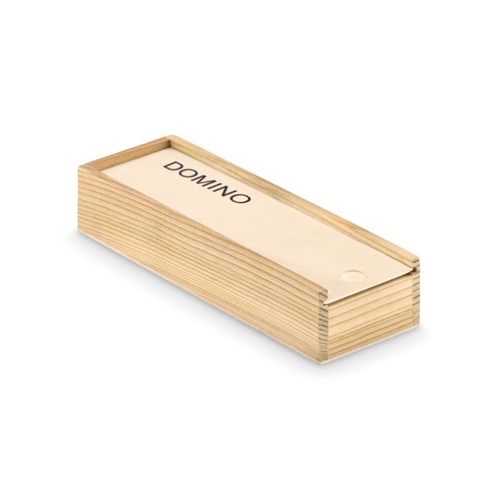 Jeu de domino dans une boite