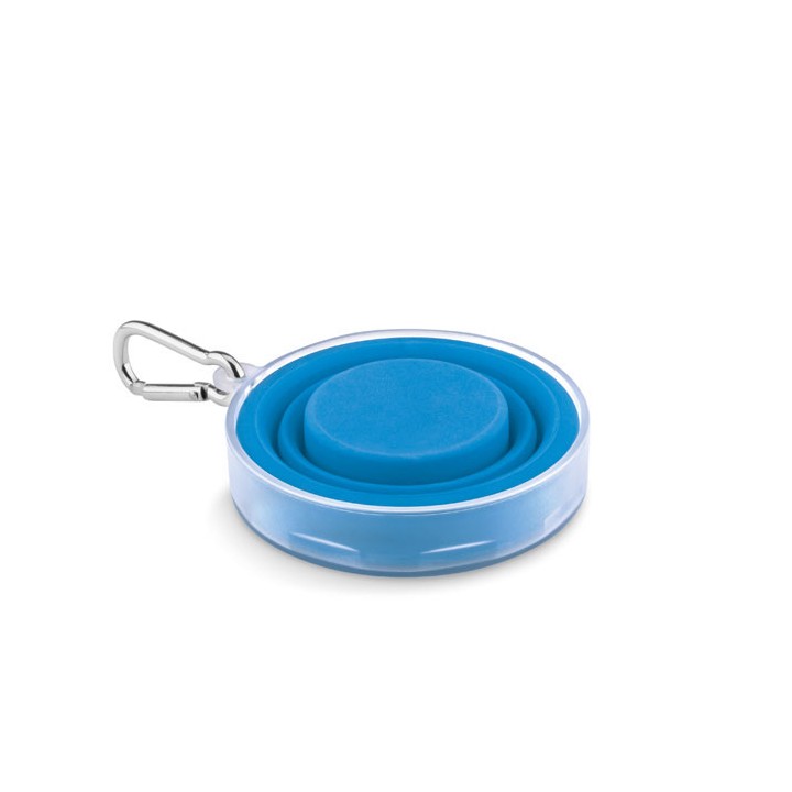 Tasse pliable avec pilulier