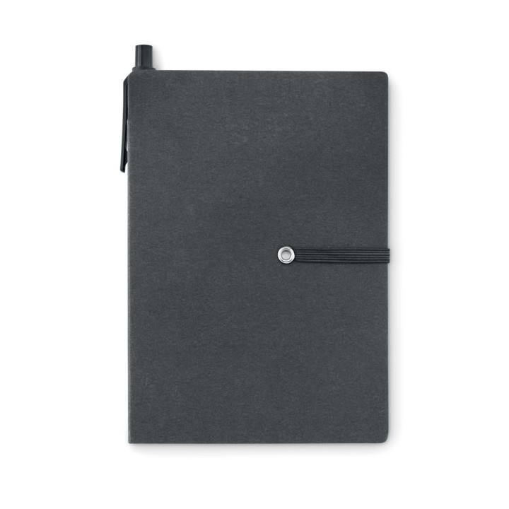 Carnet recyclé ligné et stylo