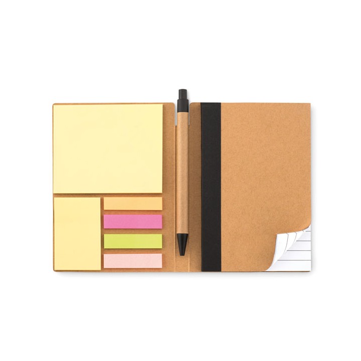Carnet recyclé ligné et stylo
