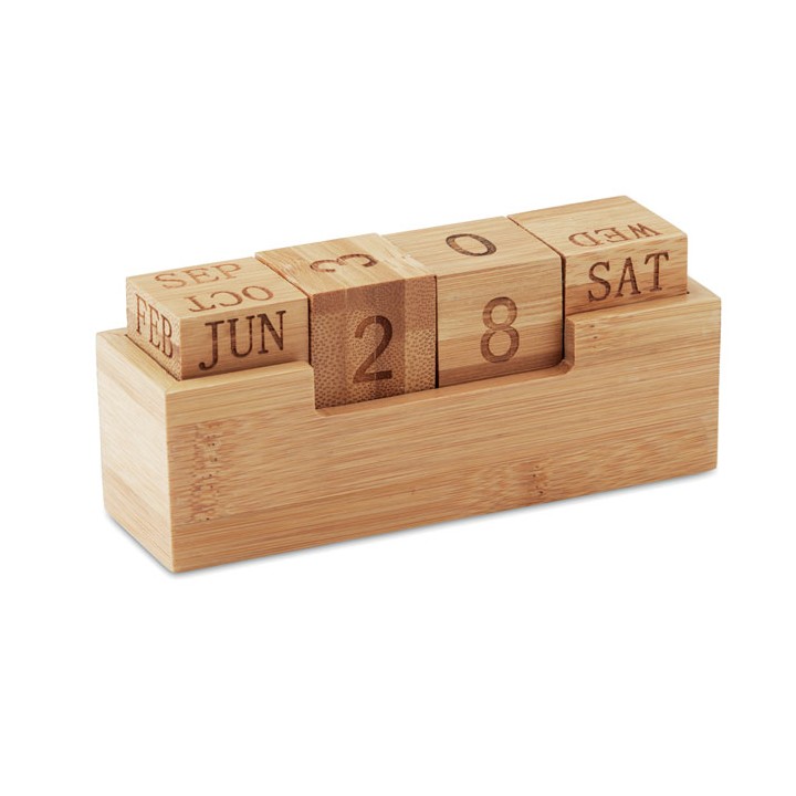 Calendrier en bambou