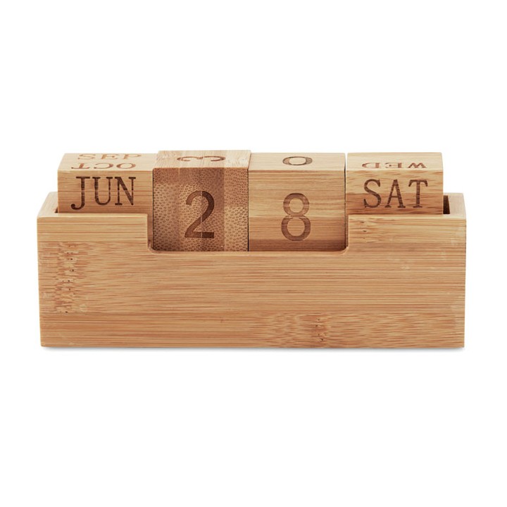 Calendrier en bambou
