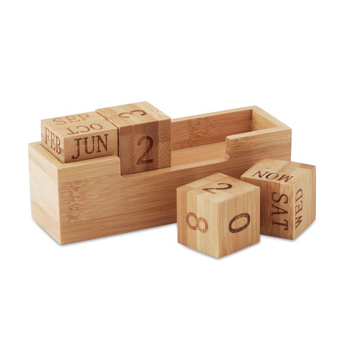 Calendrier en bambou