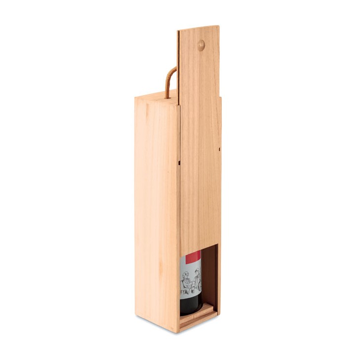 Coffret bouteille en bois