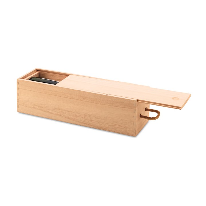 Coffret bouteille en bois