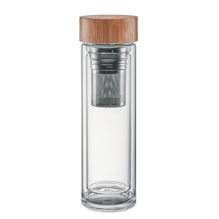 Gourde double paroi verre 420ml