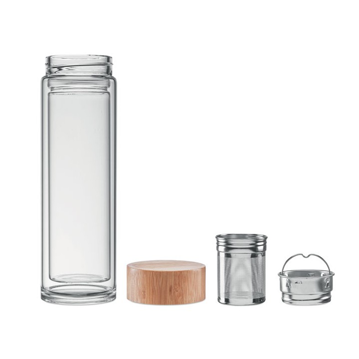 Gourde double paroi verre 420ml