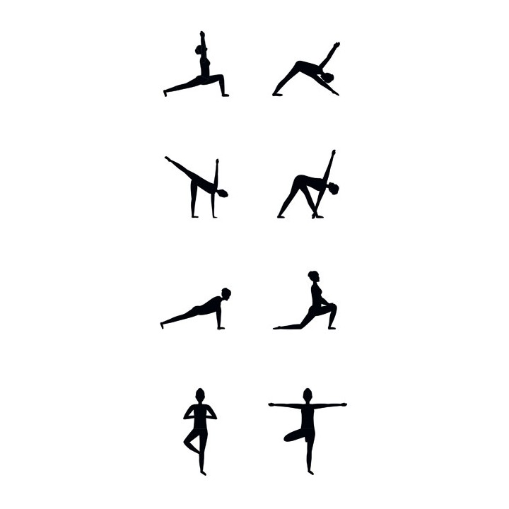Tapis de yoga avec pochette.