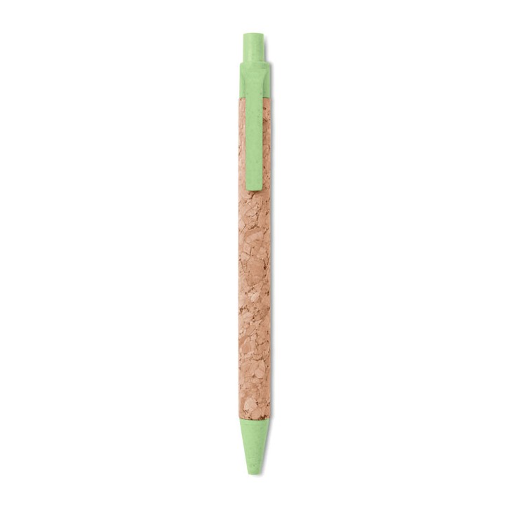 Stylo bille en liège / blé-paille